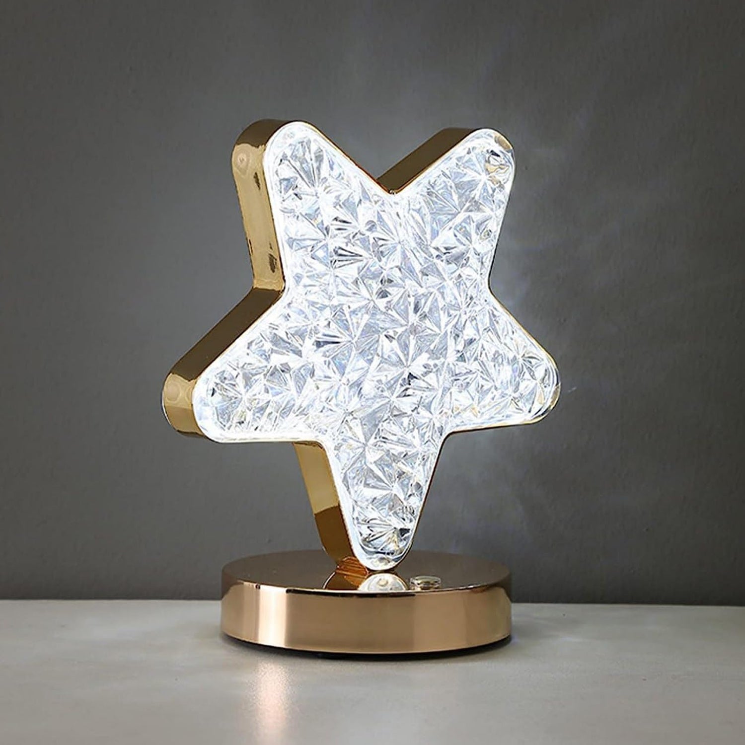 12571 Star Shape Crystal Diamond Lamp Cordless Luxury Lamp with USB Rechargeable, 3-Way Dimmable & Touch Control Decorative Nightstand Lamp for Bedroom, Living Room, Party, Restaurant Decor (1 Pc ) 12571 Star Shape Crystal Diamond Lamp Cordless Luxury Lamp with USB Rechargeable, 3-Way Dimmable & Touch Control Decorative Nightstand Lamp for Bedroom, Living Room, Party, Restaurant Decor (1 Pc )
